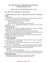 TÀI LIỆU ôn THI TN THPT môn LỊCH sử lớp 12 ( chương trình ban cơ bản ) 