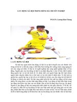 lưu ĐỘNG xã hội TRONG BÓNG đá CHUYÊN NGHIỆPx 