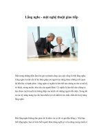 Lắng nghe   một nghệ thuật giao tiếp 