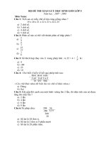 Trắc nghiệm Toán