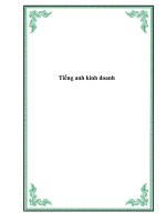 Tiếng anh kinh  doanh 