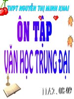 Ôn tập văn học Trung Đại