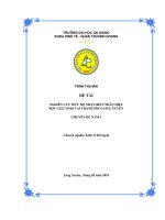 Nghiên cứu mức độ nhận biết nhãn hiệu bột giặt omo tại thành phố long xuyên 