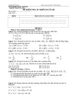 Đề KT HH10CB (lần 2 HKII)