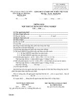 THÔNG BÁO  NỘP THUẾ SỬ DỤNG ĐẤT NÔNG NGHIỆP