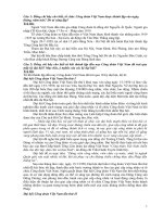 Đáp án CUỘC THI “TÌM HIỂU VỀ CÔNG ĐOÀN VIỆT NAM,  80 NĂM - MỘT CHẶNG ĐƯỜNG LỊCH SỬ” đầy đủ