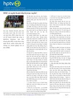 IBM và nghệ thuật tiếp thị trực tuyến 