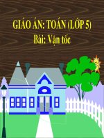 Toán 5: VẬN TỐC