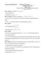 KÌ THI TUYỂN SINH LỚP 10 THPT NĂM HỌC 2013 – 2014 SỞ GD & ĐT BÌNH DƯƠNG