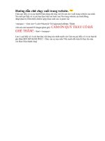 Code dòng chữ chạy qua trang web