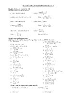 Đề cương ôn tập toán 10 - hkII
