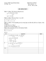 de  45 '''' va dap an chuong so phuc