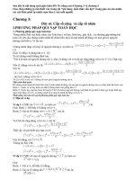 Noi dung SGK ĐS 11 (NC) chương 3,4