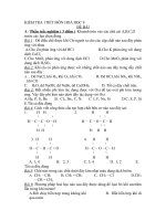 KIỂM TRA 1 T HH9 L2 KII