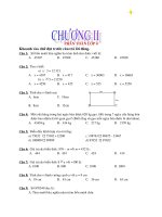 Bài tập trắc nghiệm toán 4