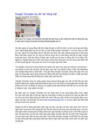 Google Translate nay đã 