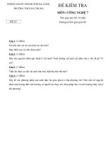 Đề kiểm tra học kì II (đề lẻ)