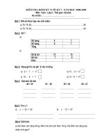 Đề KTĐK cối HK 1