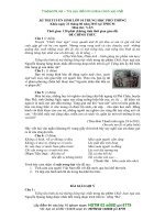 ĐỀ THI TUYỂN SINH VÀO LỚP 10 MÔN VĂN NĂM HỌC 2013 CỦA SỞ GIÁO DỤC VÀ ĐÀO TẠO THÀNH PHỐ HỒ CHÍ MINH