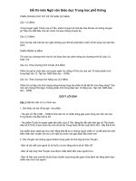 Đề và đáp án môn Văn (TN 2009)