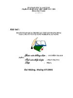 TÌNH HÌNH HẠCH TOÁN và QUẢN lý tài sản cố ĐỊNH ở KHÁCH sạn BAMBOO GREEN 