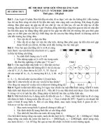 Đề thi học sinh giỏi tỉnh Quảng Nam - 2009