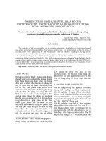 NGHIÊN CỨU SO SÁNH SỰ HẤP THU, PHÂN BỐ CỦA OXYTETRACYCLIN, OXYTETRACYCLIN LA TRONG HUYẾT TƯƠNG, CƠ VÀ MỘT SỐ CƠ QUAN NỘI TẠNG GÀ