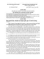 QD162008QD BTNMT quy chuẩn kỹ thuật quốc gia về môi trường 