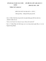 đề thi ngữ văn kì II