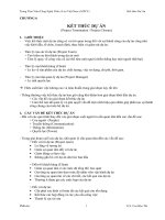 CHƯƠNG 6  KẾT THÚC DỰ ÁN