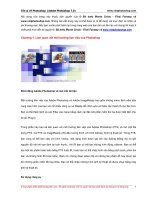 Làm quen với môi trường làm việc của Photoshop CS