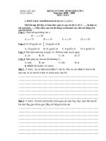 Đề học sinh giỏi lớp 2 - môn Toán (số 3)