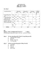 Đề Thi Học kỳ 2 Địa lý 9 (Đề 1)