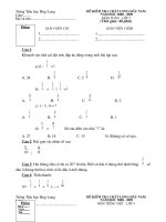 KTCL dau nam lop 5 mon Toan + TV