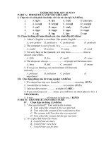 On thi chuyen Anh 10 Hoa Binh