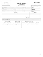 C4-10(giấy rút tiền mặt) Chứng từ KB2009