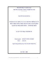 [Luận văn]đánh giá tác động của các chương trình, dự án phát triển nông thôn tới xoá đói giảm nghèo tại huyện điện biên đông   tỉnh điện biên 