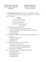 ĐỀ KIỂM TRA HỌC KỲ II MÔN NGỮ VĂN LỚP 8 TRƯỜNG THCS LÊ QUÝ ĐÔNSỞ GIÁO DỤC VÀ ĐÀO TẠO HƯNG YÊN