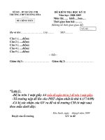 Mẫu đề kiểm tra