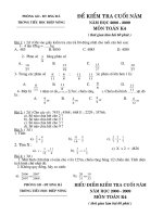 DE CUOI NAM Toan 4