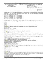 DE THI THU DH - CD NAM 2009