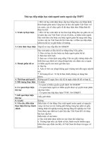 Thủ tục tiếp nhận học sinh người nước ngoài cấp THPT