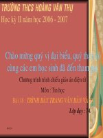 Trinh bay trang van ban va in