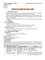 GIÁO ÁN  NGỮ VĂN 12-CƠ BẢN-TUẦN 31