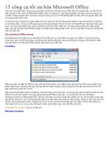 15 CÔNG CỤ TỐI ƯU HÓA......