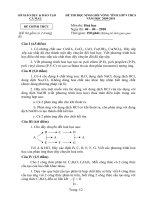 ĐỀ THI HỌC SINH GIỎI VÒNG TỈNH LỚP 9 THCS NĂM HỌC 2009-2010 MÔN HÓA HỌC - SỞ GIÁO DỤC VÀ ĐÀO TẠO CÀ MAU