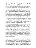 GIÁ TRỊ TRUYỀN THỐNG ĐẠO ĐỨC (P1)