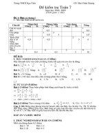 ngân hàng dề thi 45 phút cả năm cua lơp 7 cực hót