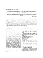 Khảo sát khả năng sinh sản của trâu ở thị xã Sông Công tỉnh Thái Nguyên