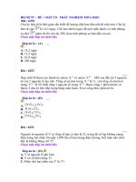 ÔN HÓA HỌC :BỘ ĐỀ 97 + ĐÁP ÁN